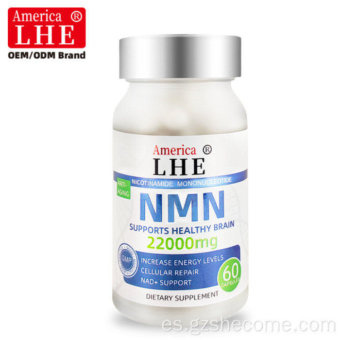 Shecome NMN 22000mg Cápsulas Energía Celular NAD+ Soporte